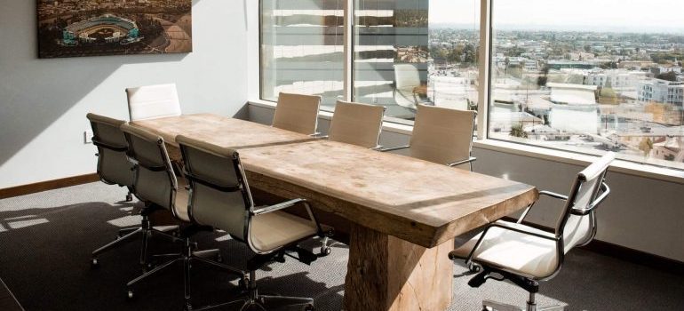 A conference room - our movers San Gabriel CA can help with your commercial relocation