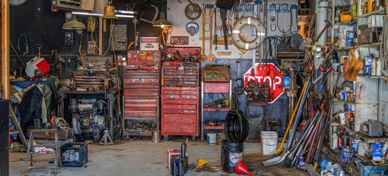 declutter your storage unit just like you would declutter a garage