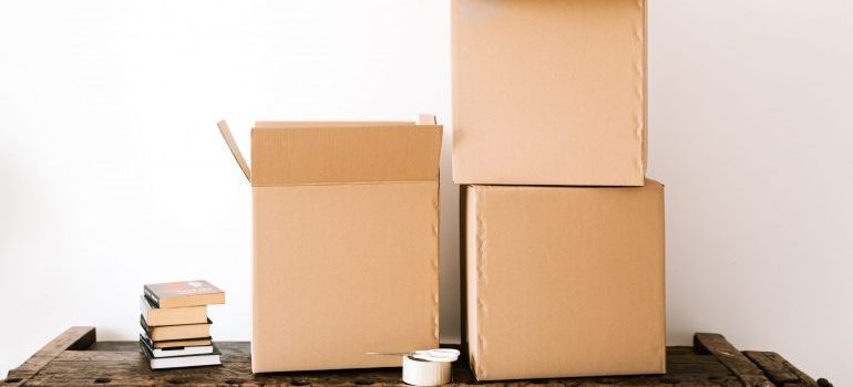 Save money on packing supplies with used boxes.