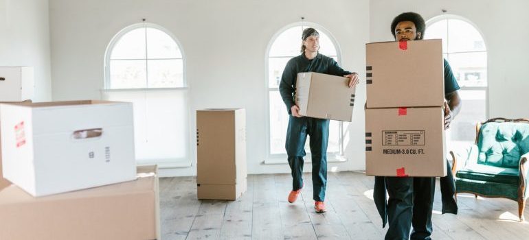 Canada province to province movers with boxes