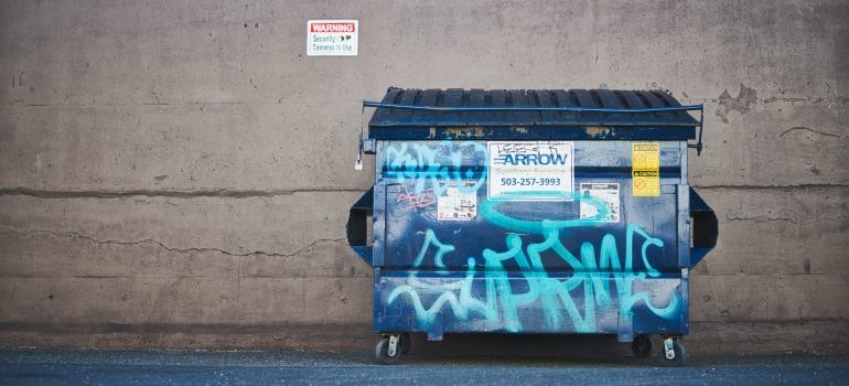 A dumpster